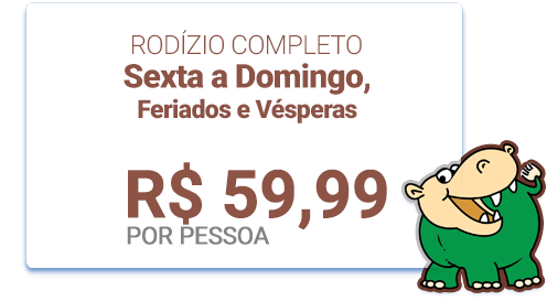 Hipopotamus Promoções Sexta a Domingo